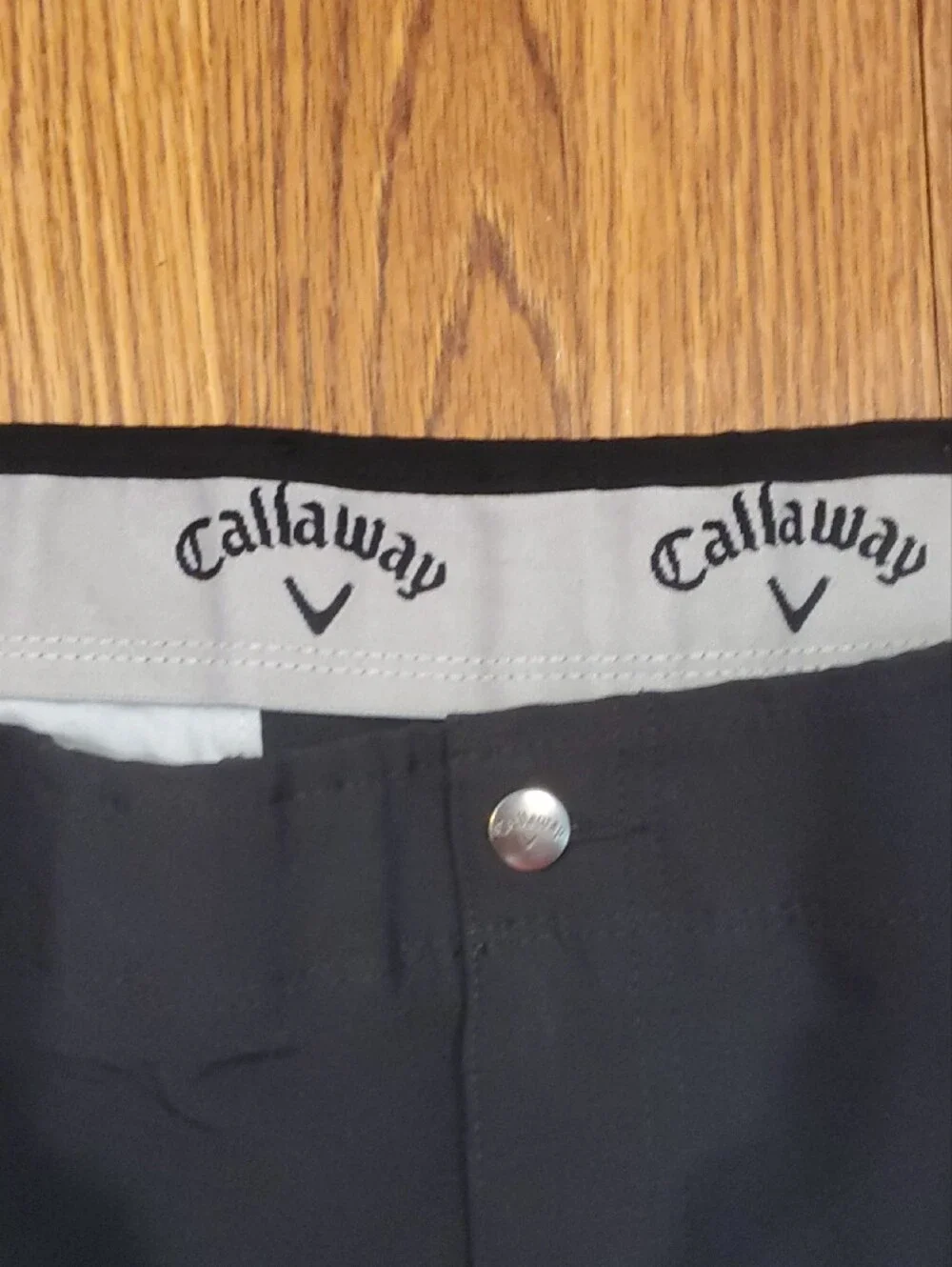 Callaway Men's Black Flat Front Golf Shorts